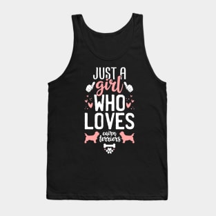 Just a Girl Who Loves Cairn Terriers Tank Top